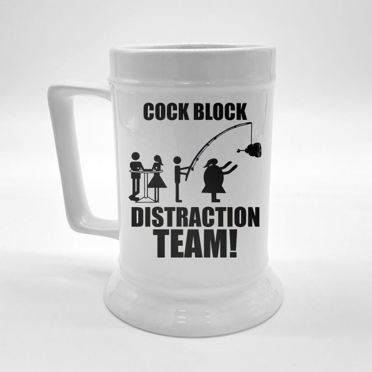 Cock Block Distraction Team Beer Stein