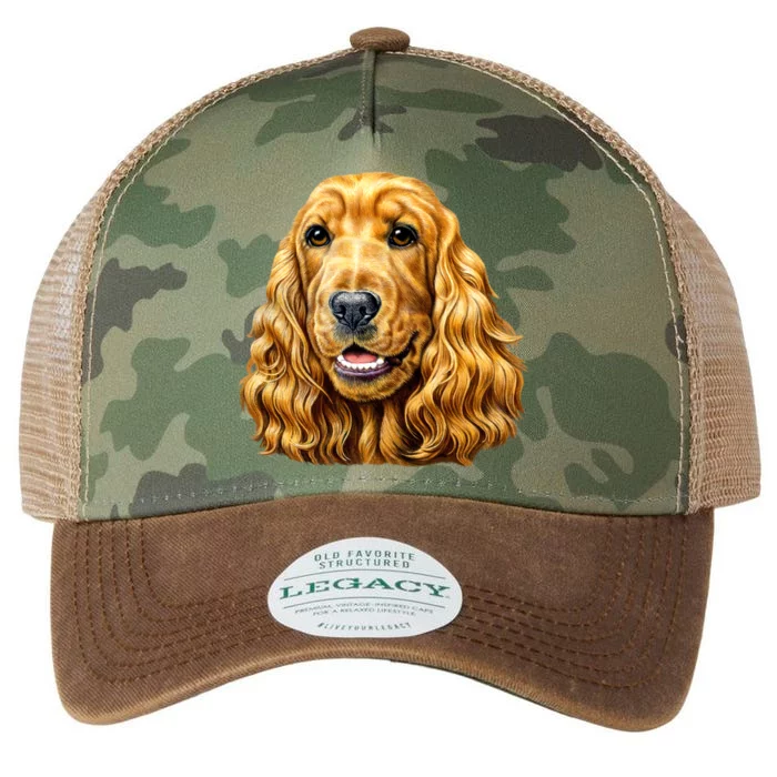 Cocker Spaniel Face Legacy Tie Dye Trucker Hat