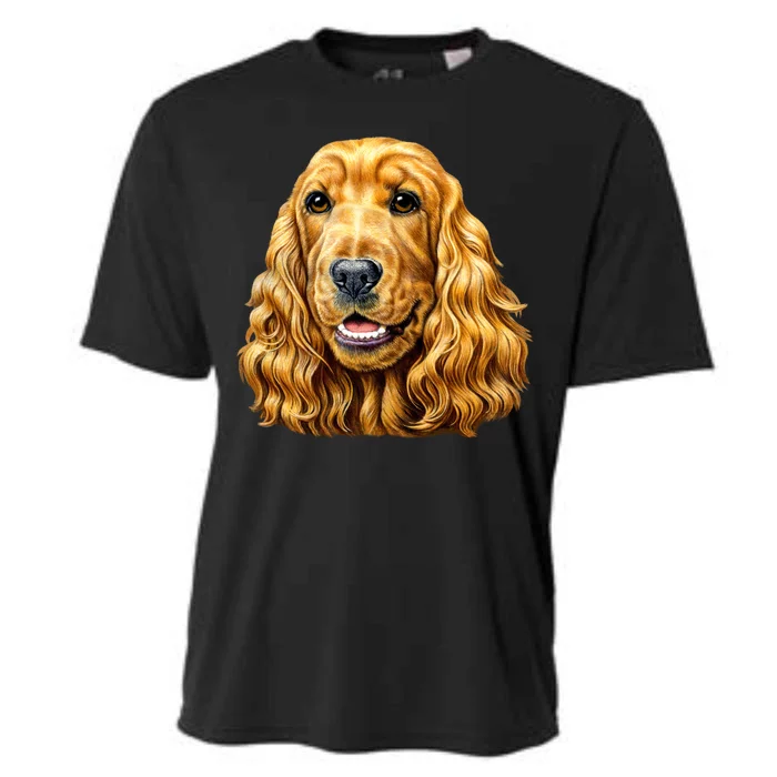 Cocker Spaniel Face Cooling Performance Crew T-Shirt