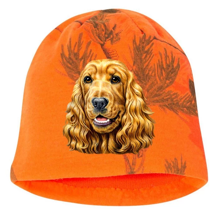 Cocker Spaniel Face Kati - Camo Knit Beanie