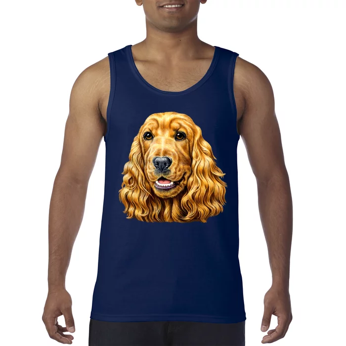 Cocker Spaniel Face Tank Top