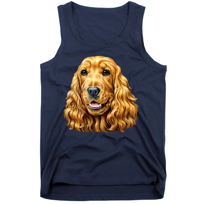 Cocker Spaniel Face Tank Top