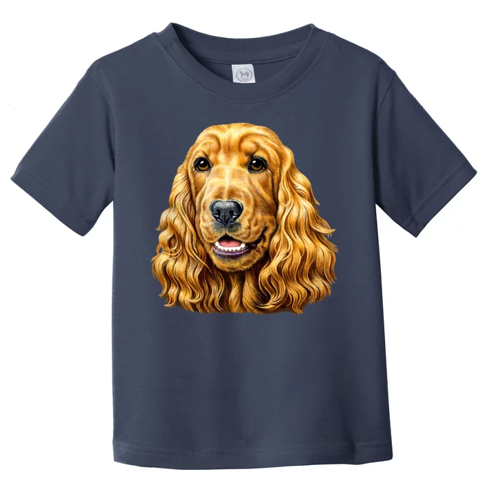 Cocker Spaniel Face Toddler T-Shirt