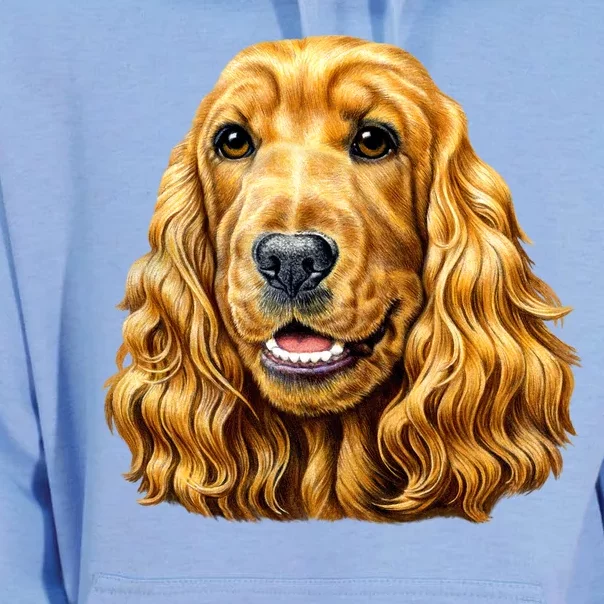 Cocker Spaniel Face Unisex Surf Hoodie