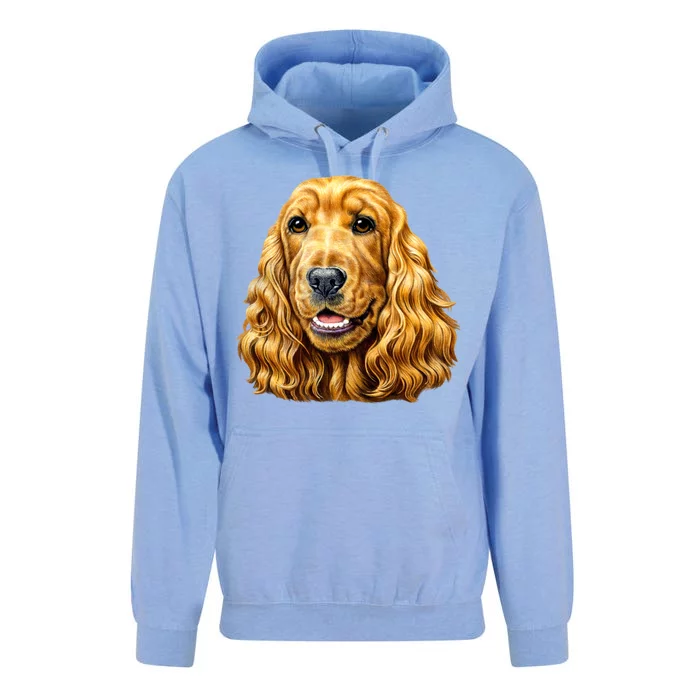 Cocker Spaniel Face Unisex Surf Hoodie