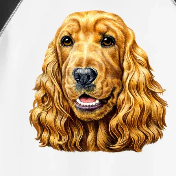 Cocker Spaniel Face Toddler Fine Jersey T-Shirt