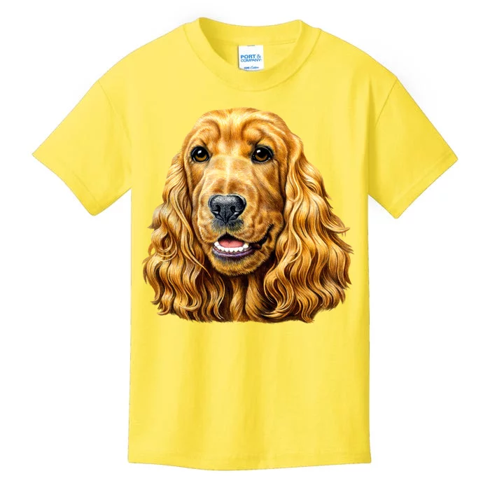 Cocker Spaniel Face Kids T-Shirt