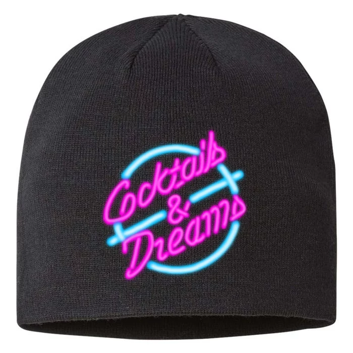 Cocktails And Dreams Retro 80s 8 1/2in Sustainable Knit Beanie