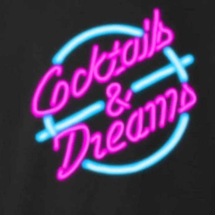 Cocktails And Dreams Retro 80s Toddler Hoodie