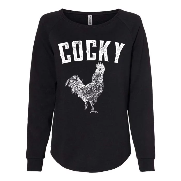 Cocky Rooster Womens California Wash Sweatshirt