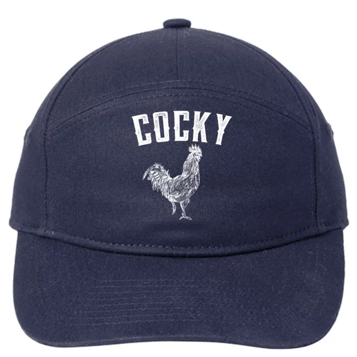 Cocky Rooster 7-Panel Snapback Hat