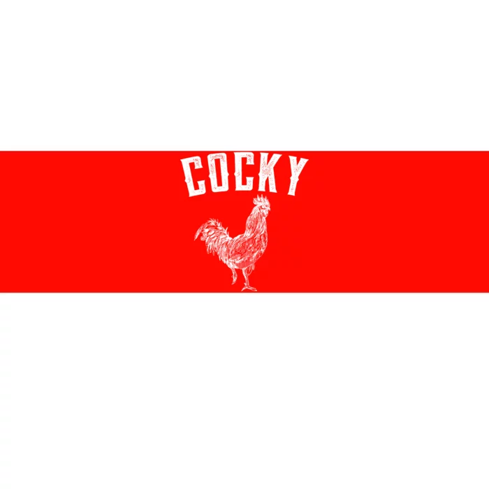 Cocky Rooster Bumper Sticker