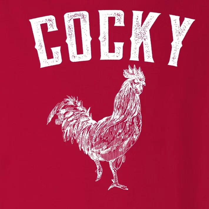 Cocky Rooster Toddler Long Sleeve Shirt