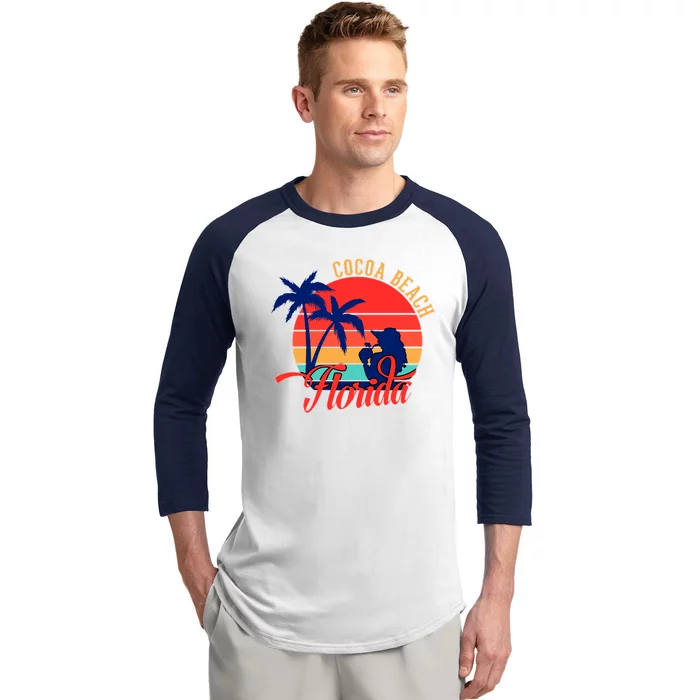 Cocoa Beach Baseball Sleeve Shirt