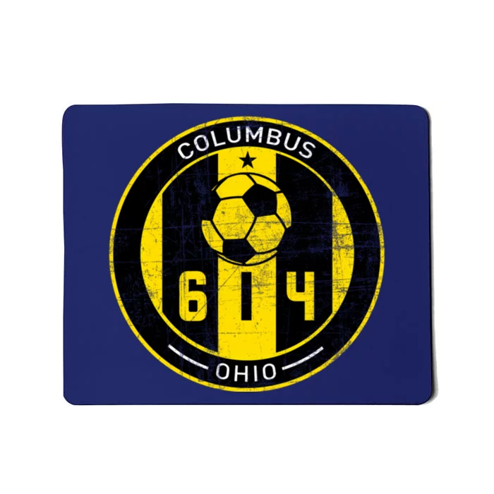 Columbus Ohio Designer Retro Vintage Badge Round Mousepad