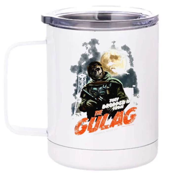 Call Of Duty Halloween Gulag Tryhards Never Die Distressed Front & Back 12oz Stainless Steel Tumbler Cup