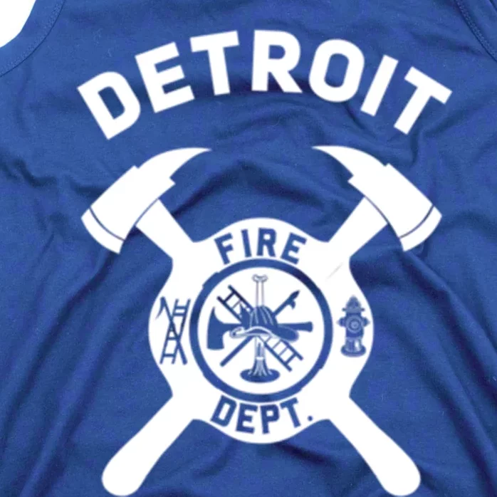 City Of Detroit Fire Departt Michigan Firefighter Gift Tank Top