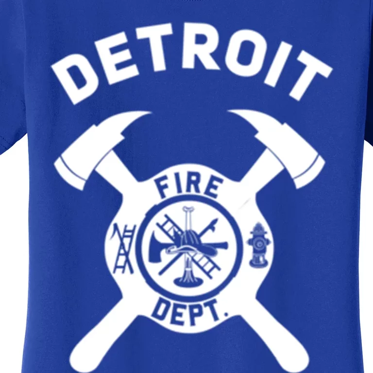 City Of Detroit Fire Departt Michigan Firefighter Gift Women's T-Shirt