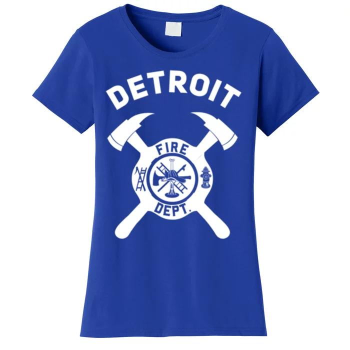 City Of Detroit Fire Departt Michigan Firefighter Gift Women's T-Shirt