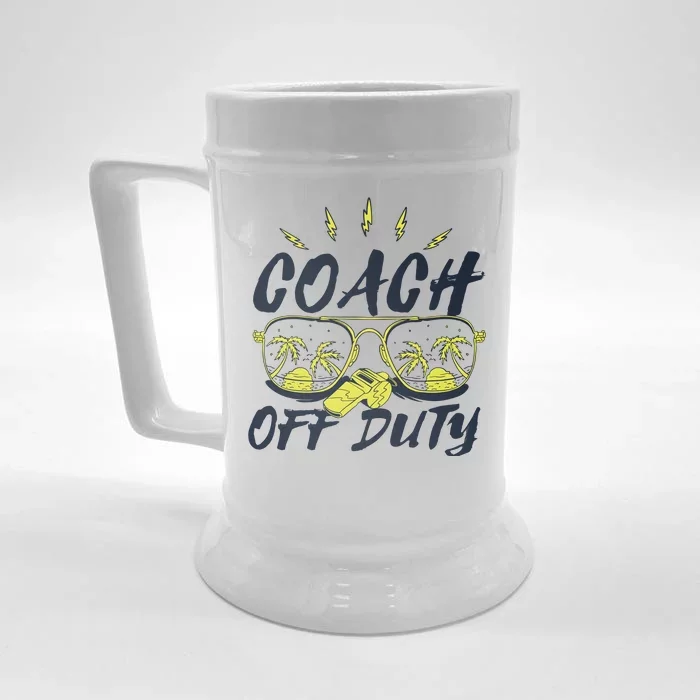 Coach Off Duty Summer Vacation Front & Back Beer Stein