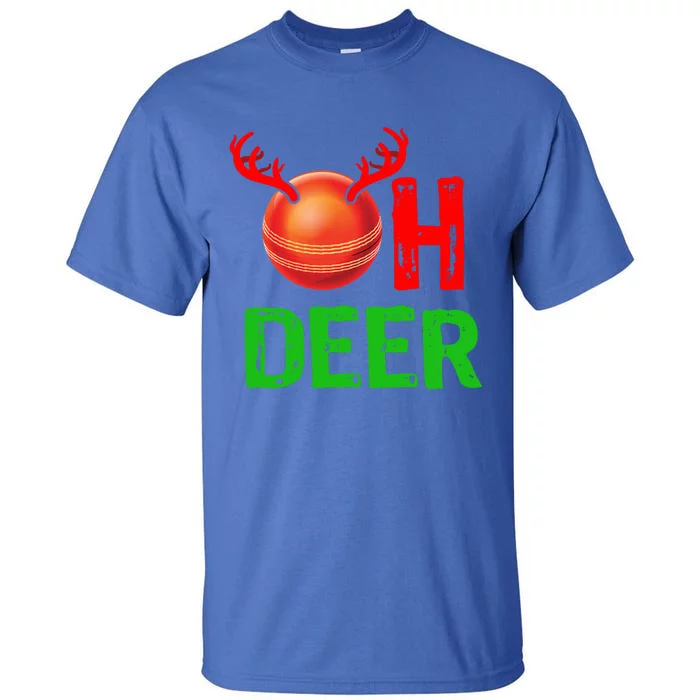 Cricket Oh Deer Meaningful Gift Funny Christmas Reindeer Tall T-Shirt