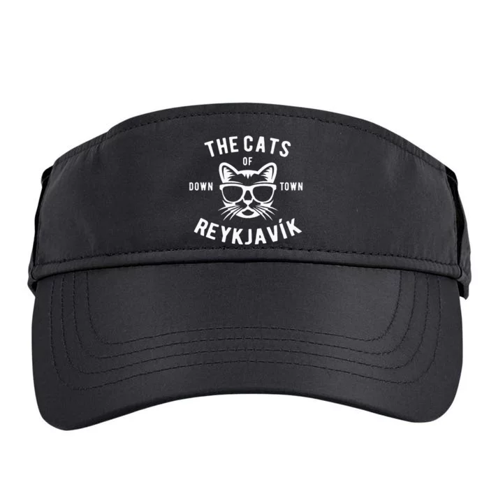 Cats of Downtown Reykjavik Adult Drive Performance Visor