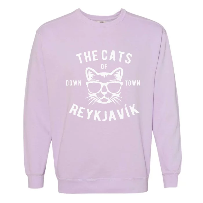 Cats of Downtown Reykjavik Garment-Dyed Sweatshirt