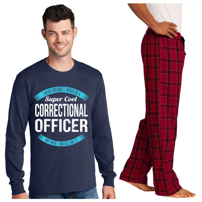 Correctional Officer Design Gifts Funny Long Sleeve Pajama Set