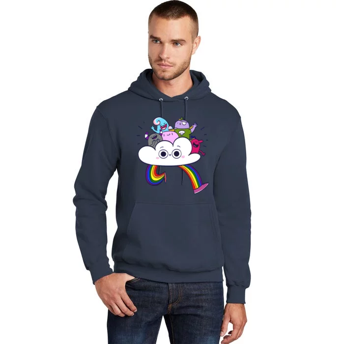 Cloud Of Diversity Rainbow Cute LGBT Q Tall Hoodie