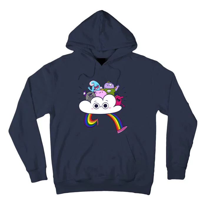 Cloud Of Diversity Rainbow Cute LGBT Q Tall Hoodie