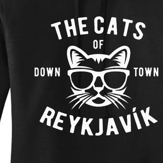 Cats of Downtown Reykjavik Women's Pullover Hoodie