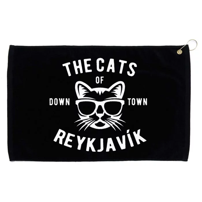 Cats of Downtown Reykjavik Grommeted Golf Towel