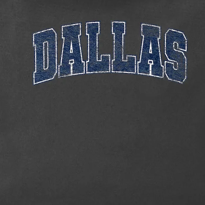 City Of Dallas Texas Varsity Style Distressed Design Zip Tote Bag