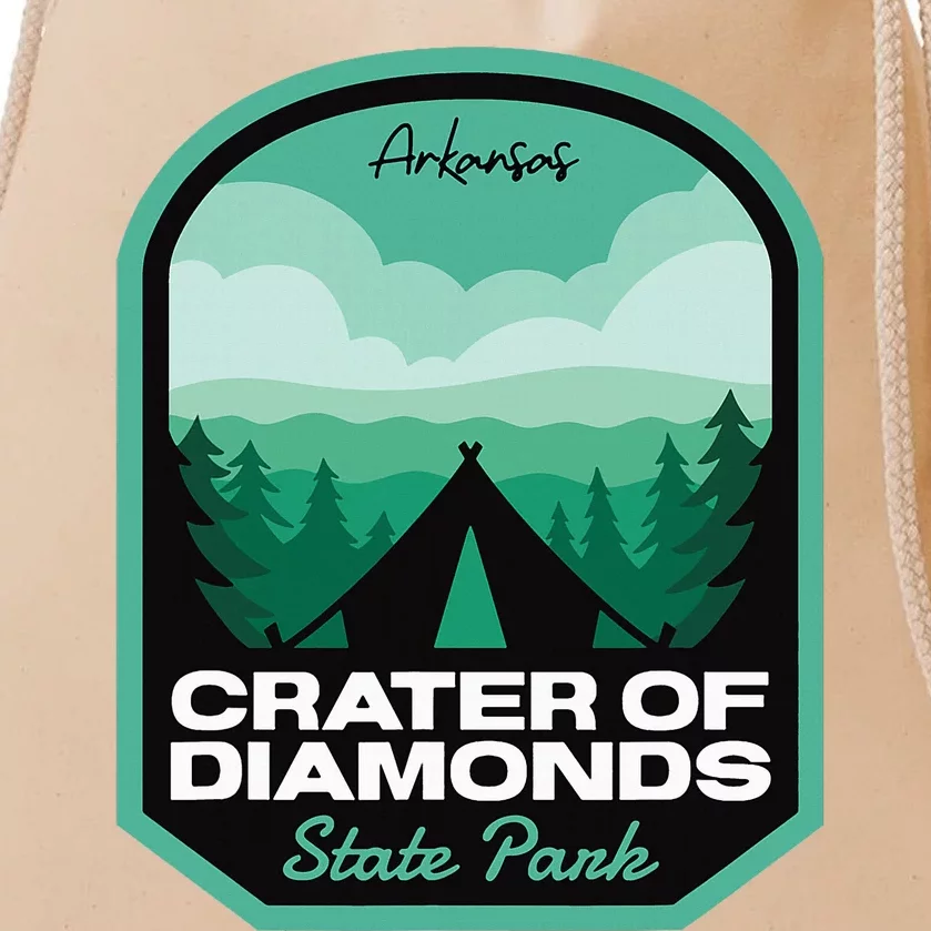 Crater Of Diamonds State Park Ar Camping Drawstring Bag