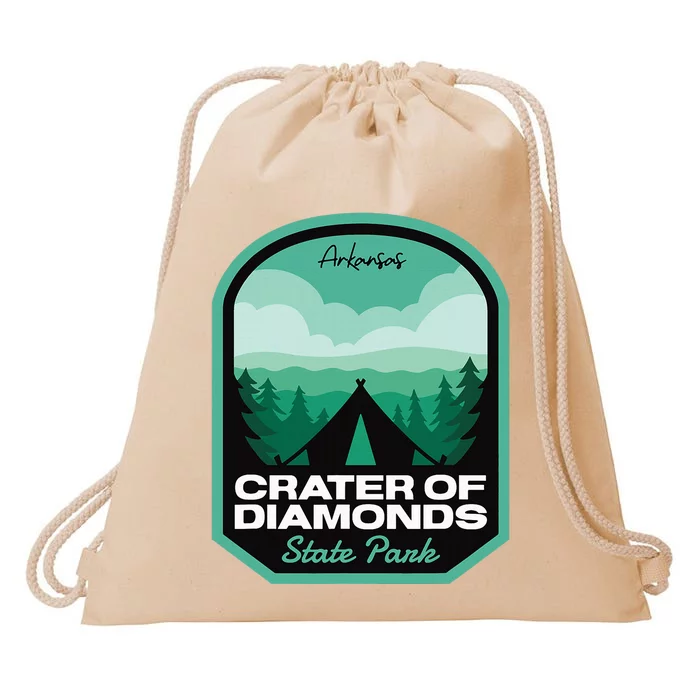 Crater Of Diamonds State Park Ar Camping Drawstring Bag