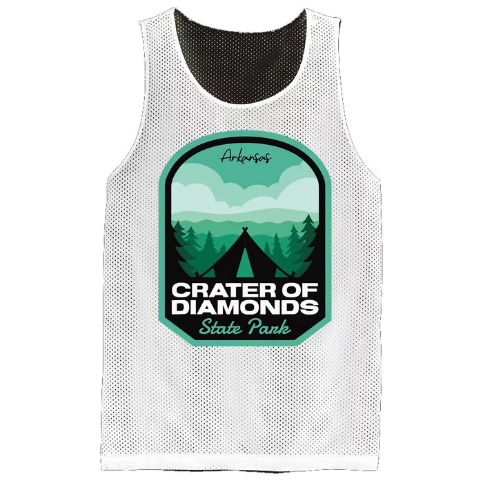 Crater Of Diamonds State Park Ar Camping Mesh Reversible Basketball Jersey Tank