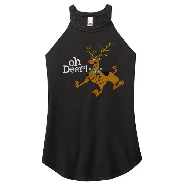 Christmas Oh Deer! Scooby Rudolph Women’s Perfect Tri Rocker Tank