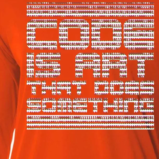 Code Is Art That Does Something Cooling Performance Long Sleeve Crew