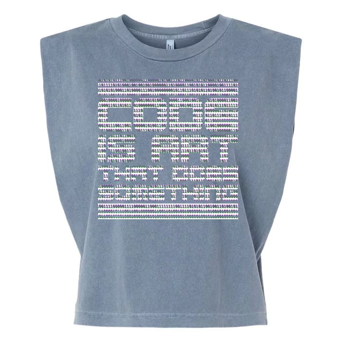 Code Is Art That Does Something Garment-Dyed Women's Muscle Tee