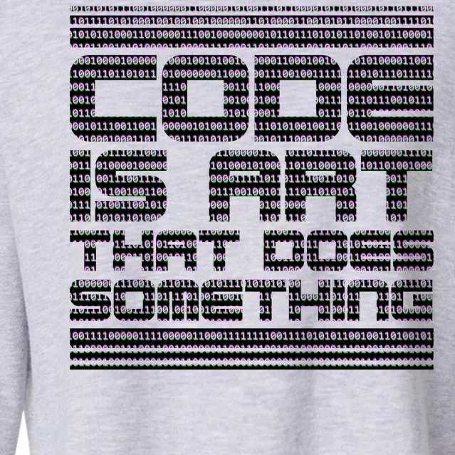 Code Is Art That Does Something Cropped Pullover Crew