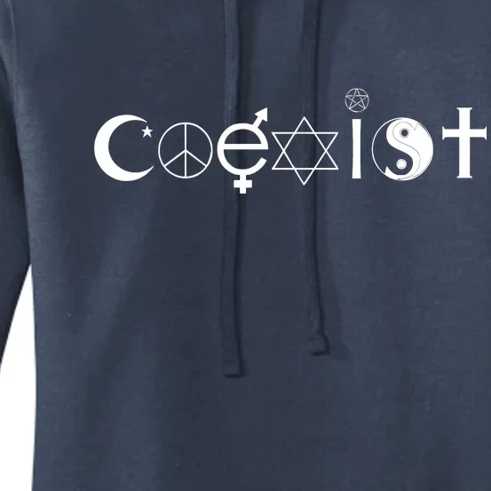 COEXIST Logo Love Peace Good Evil Cool Women's Pullover Hoodie