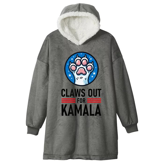 Claws Out For Kamala Hooded Wearable Blanket