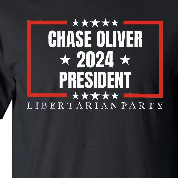 Chase Oliver For President Libertarian Party 2024 Tall T-Shirt