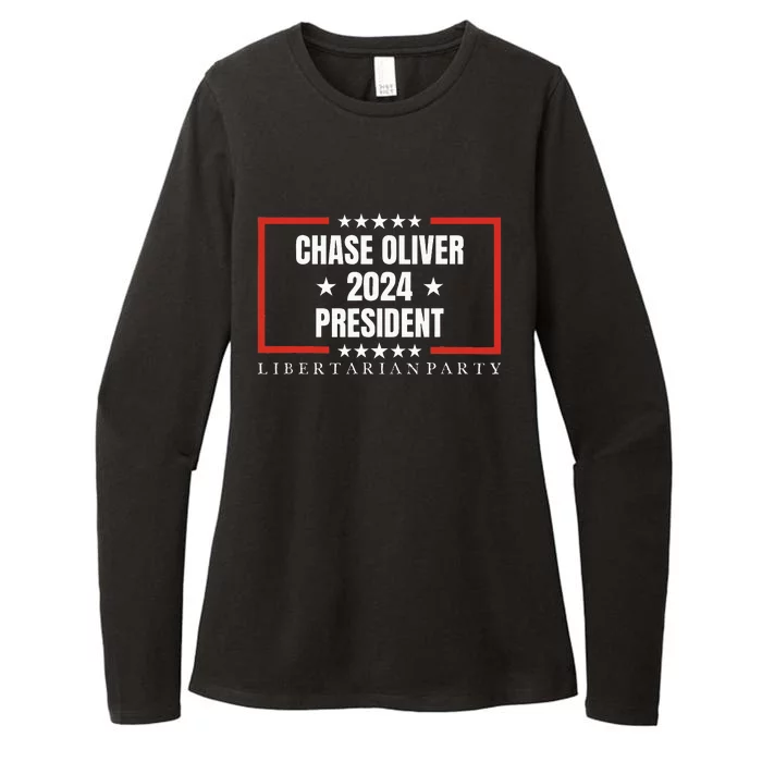 Chase Oliver For President Libertarian Party 2024 Womens CVC Long Sleeve Shirt