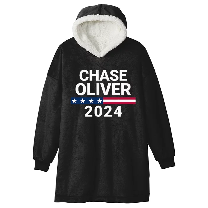 Chase Oliver For President Chase Oliver 2024 Hooded Wearable Blanket