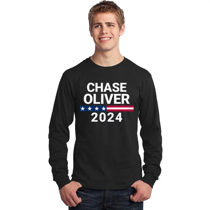 Chase Oliver For President Chase Oliver 2024 Tall Long Sleeve T-Shirt