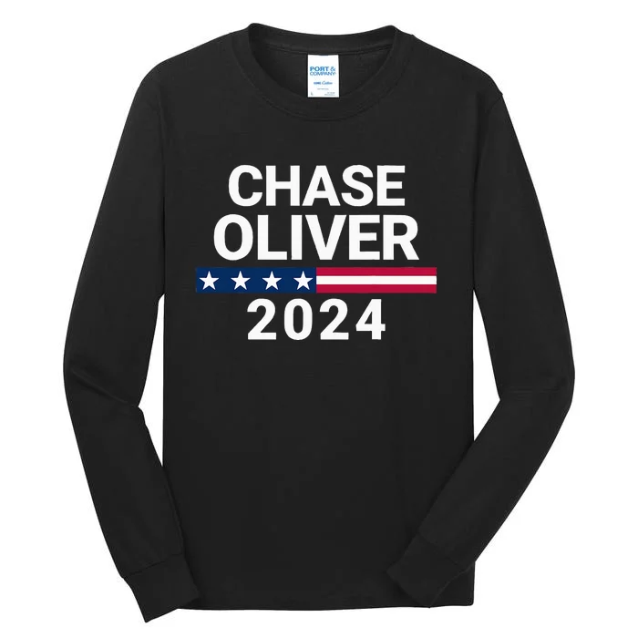 Chase Oliver For President Chase Oliver 2024 Tall Long Sleeve T-Shirt