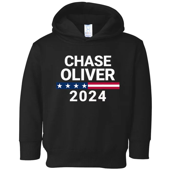 Chase Oliver For President Chase Oliver 2024 Toddler Hoodie