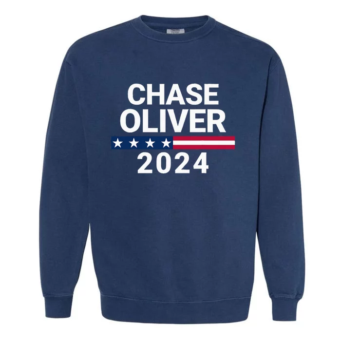 Chase Oliver For President Chase Oliver 2024 Garment-Dyed Sweatshirt