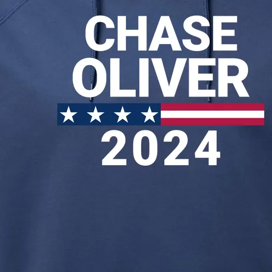 Chase Oliver For President Chase Oliver 2024 Performance Fleece Hoodie